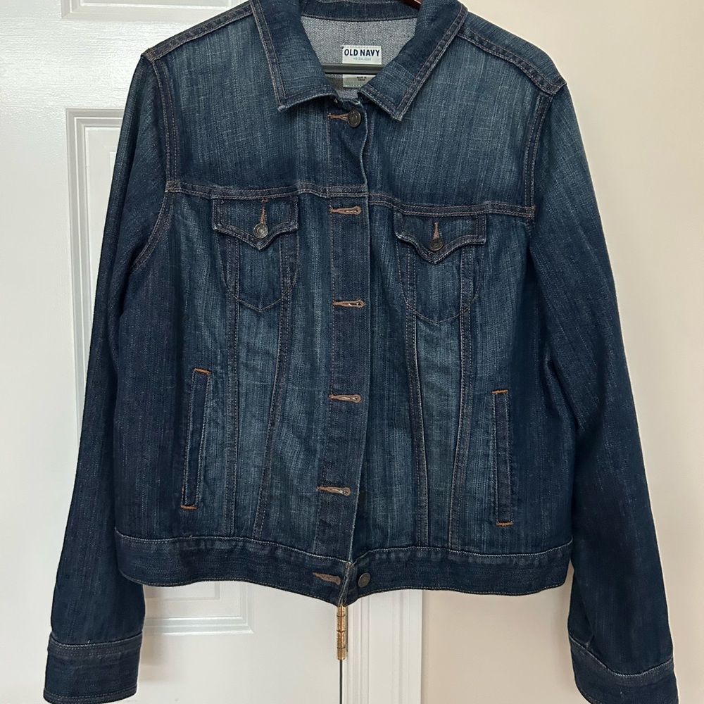Old Navy Women's Classic Jean Jacket - Dark Blue